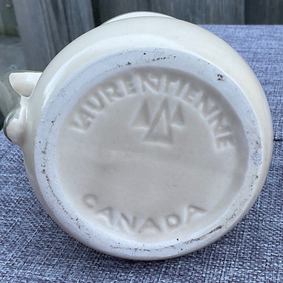 Set of 2 Goblets & Creamer by Laurentian Laurentienne Pottery Made in Canada VTG - Picture 9 of 11
